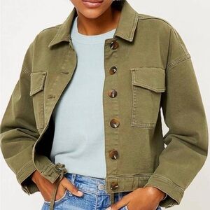 Loft Drawstring Denim Jacket
